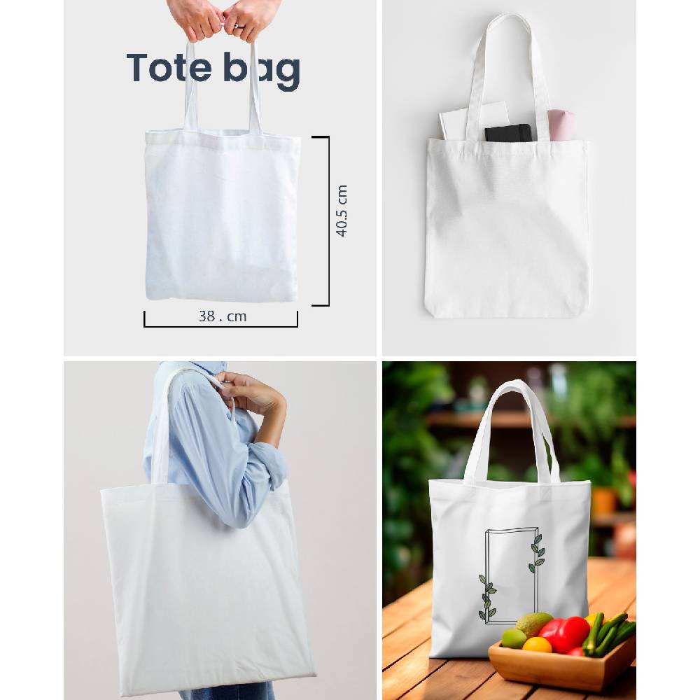 Cotton Bag Printable, Multicolors, 38*40 cm