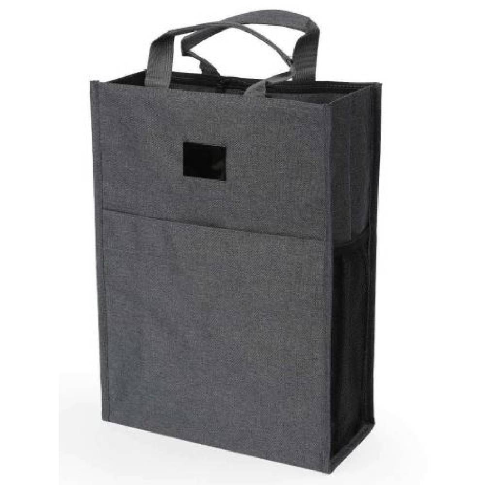 VIP Canvas Bag With Laser Customaizable Plate, Multicolors, 38*40 cm