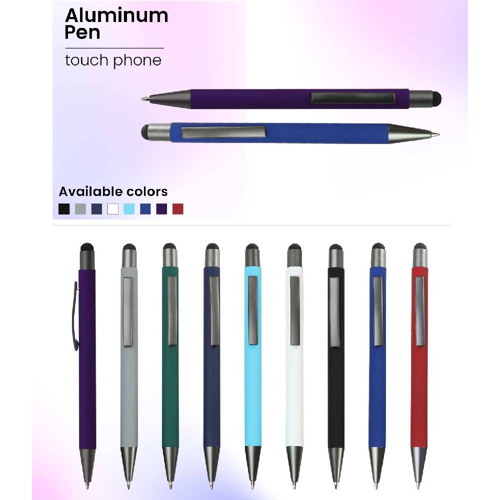 Pen Aluminum Touch Phone, Multicolor