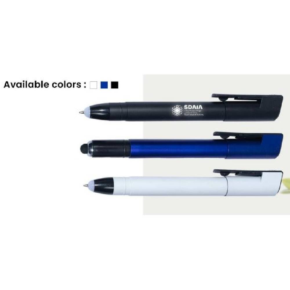  Pen With Mobile Holder With Light, Multicolors