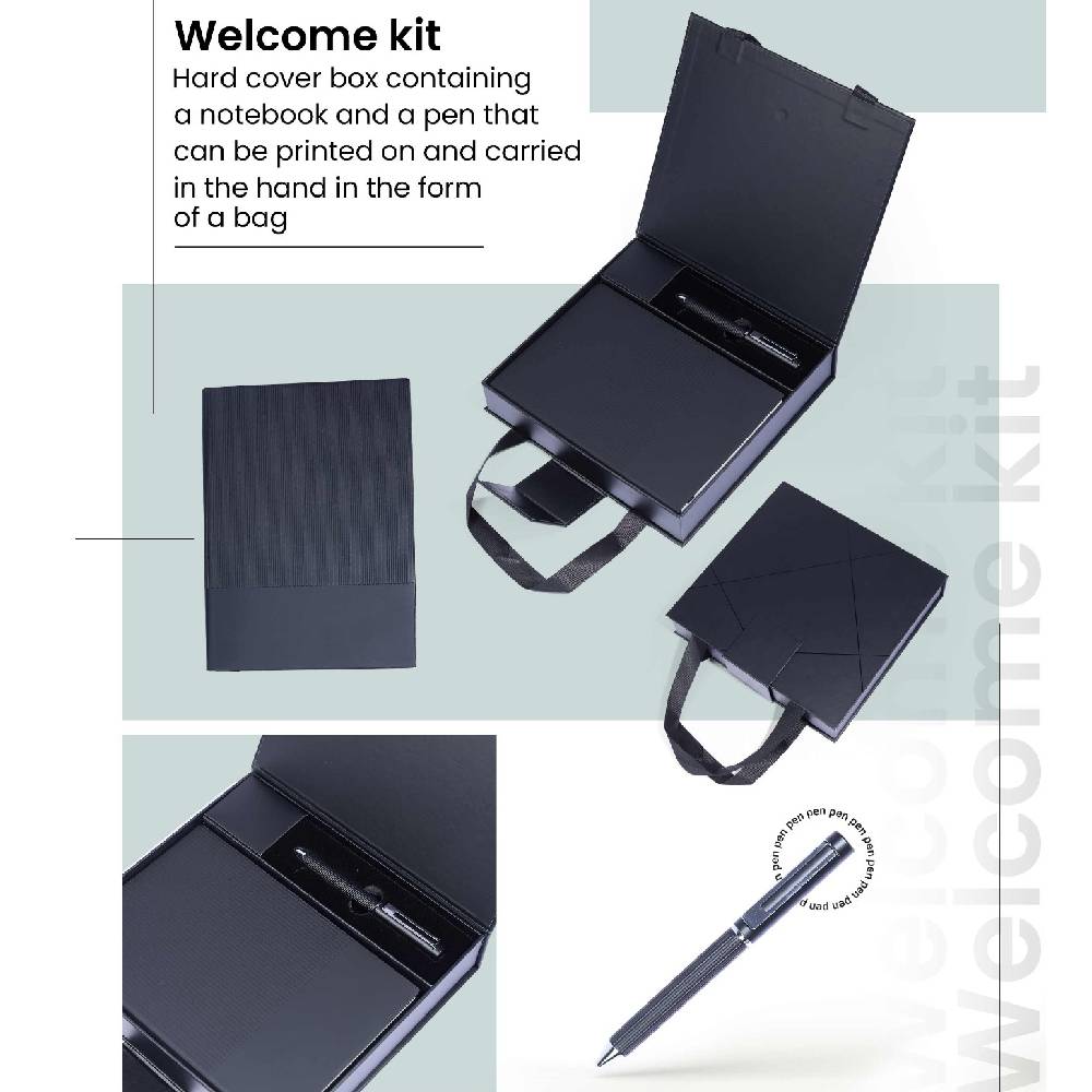 Welcome Kit With Notebook & Pen, Multicolors