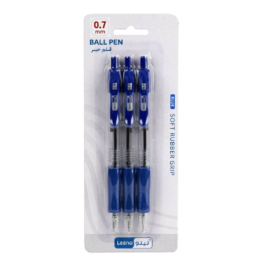 Leeno Ballpoint Pen LE-2390-07, 0.7 mm, Blue, 3 pcs