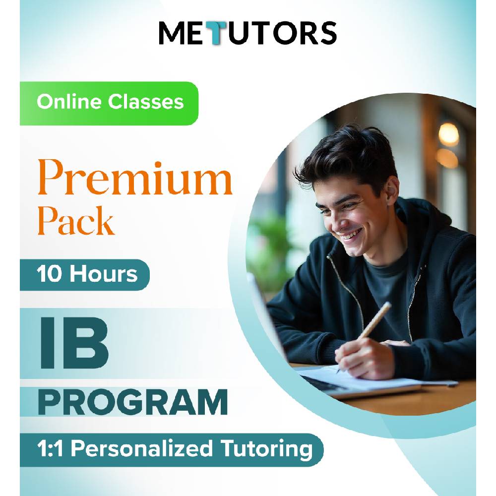 Metutors 1:1 Personalized Tutoring for IB Students, Premium Pack 10 Hours Online , For All Subjects, Free 24/7 AI Assistant Access