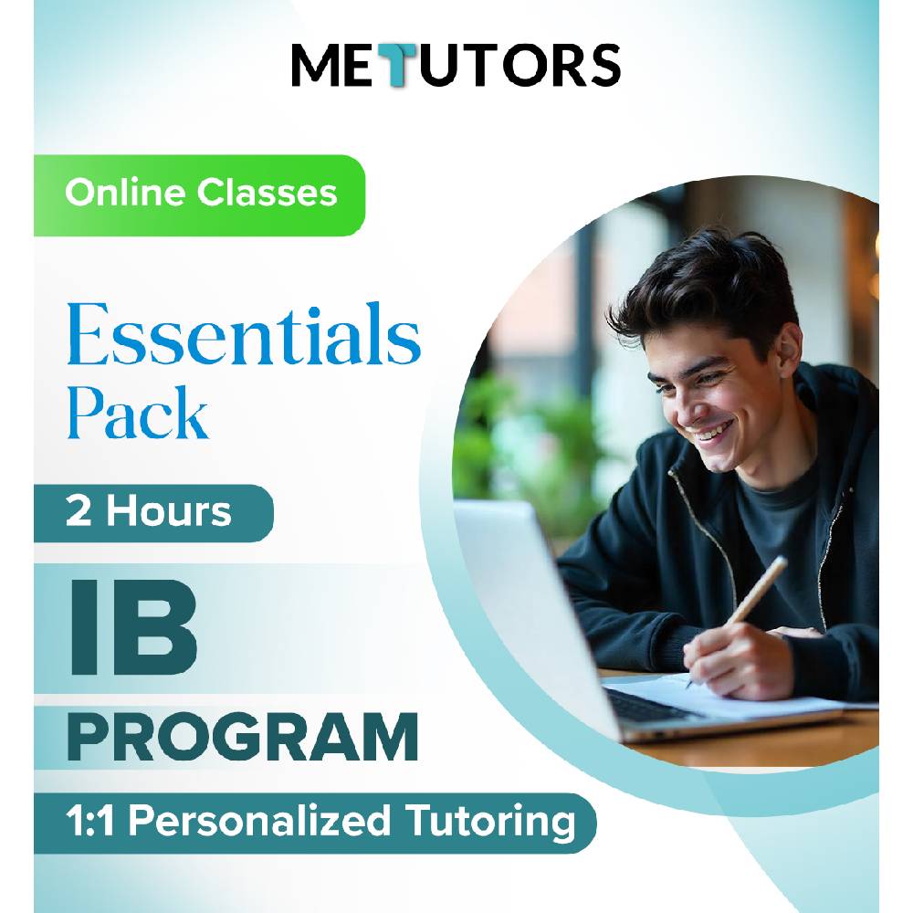 Metutors 1:1 Personalized Tutoring for IB Students, Essential Pack 2 Hours Online , For All Subjects, Free 24/7 AI Assistant Access