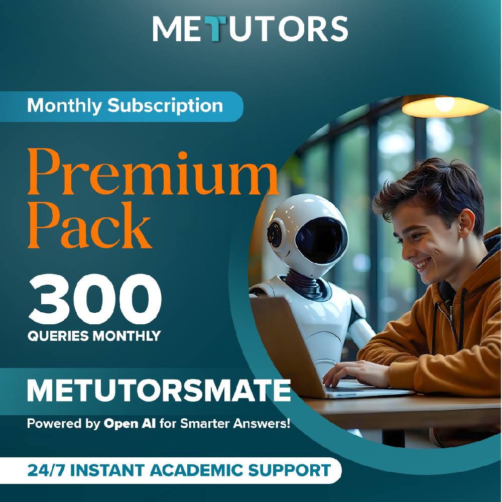 Metutors Mate AI Assistant Premium Pack Monthly Subscription, 300 Queries Monthly, For All Grades