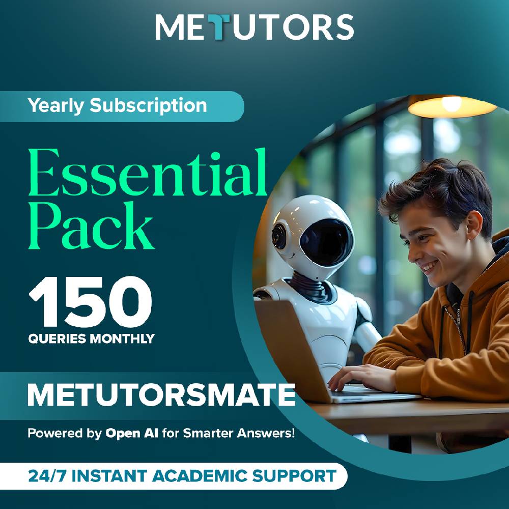 Metutors Mate AI Assistant Essential Pack Yearly Subscription, 150 Queries Monthly, For All Grades