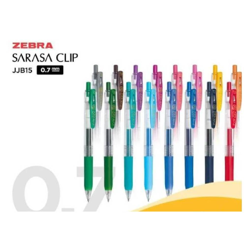 Zebra SA-CLIP Pen 0.7, Multicolor, Pack Of 10 Pcs