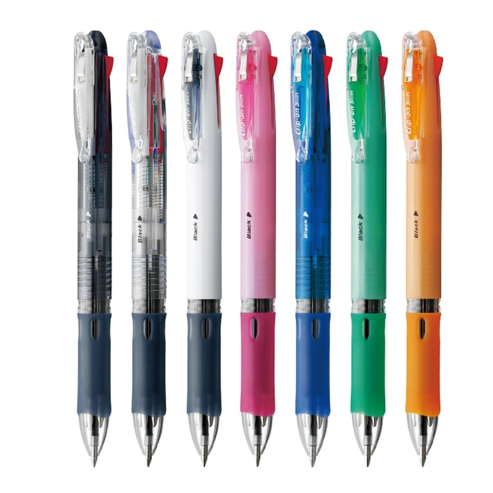 Zebra Pen Clip on Multi, Pack of 12