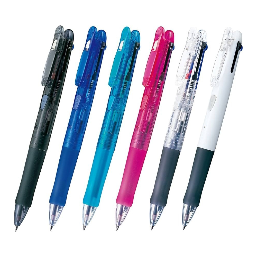 Zebra Pen Clip on Multi G 4 Colors, Pack of 10