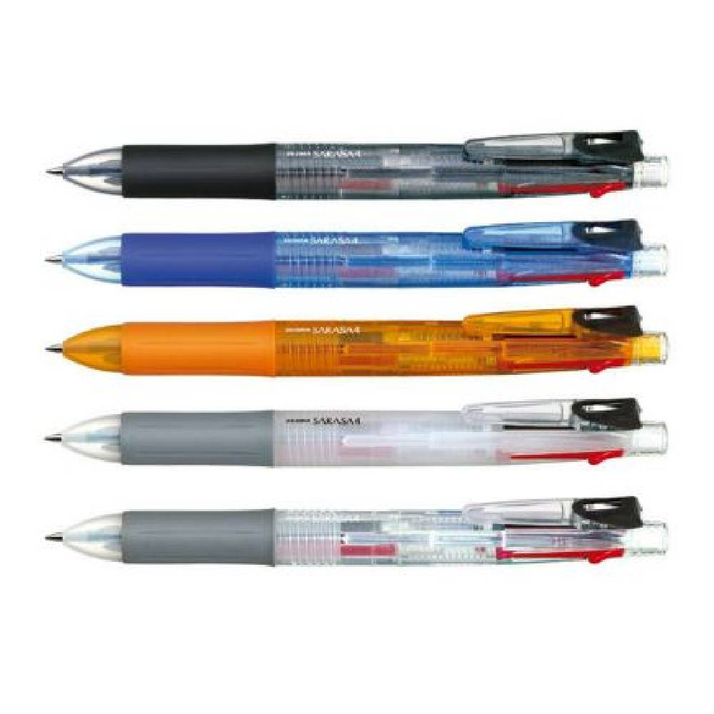 Zebra Sarasa Clip 4-in-1 Pen, 0.5mm, Multicolor, Pack Of 10 PCS