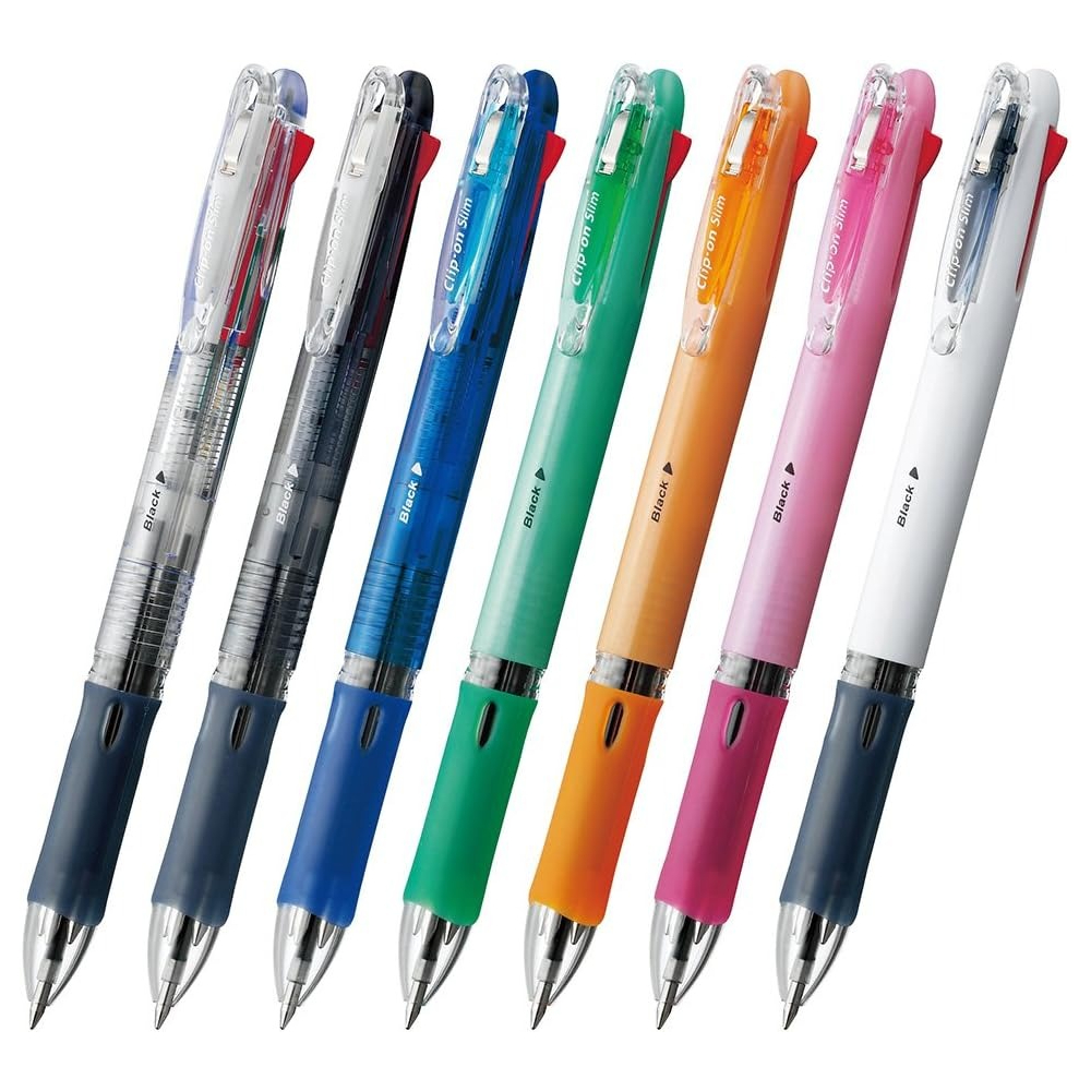 Zebra Pen Clip On-Multi Slim, Pack of 10