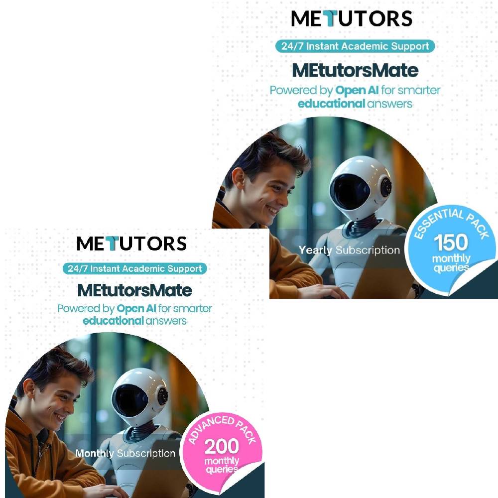 مجموعة Metutors Mate AI Assistant، اشتراك سنوي وشهري، لجميع المراحل الدراسية