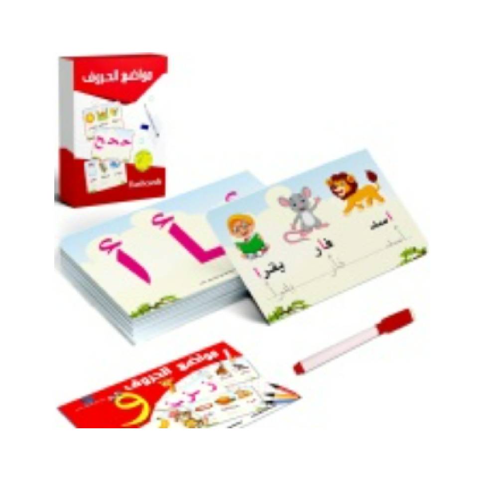 Arabic Letter Position Flash Cards