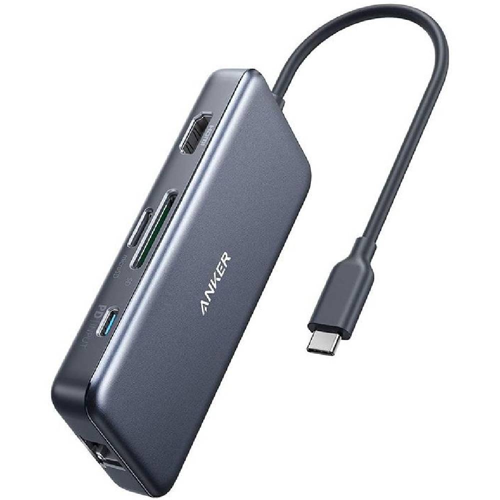 Anker Premium 7-in-1 USB-C Hub, Gray