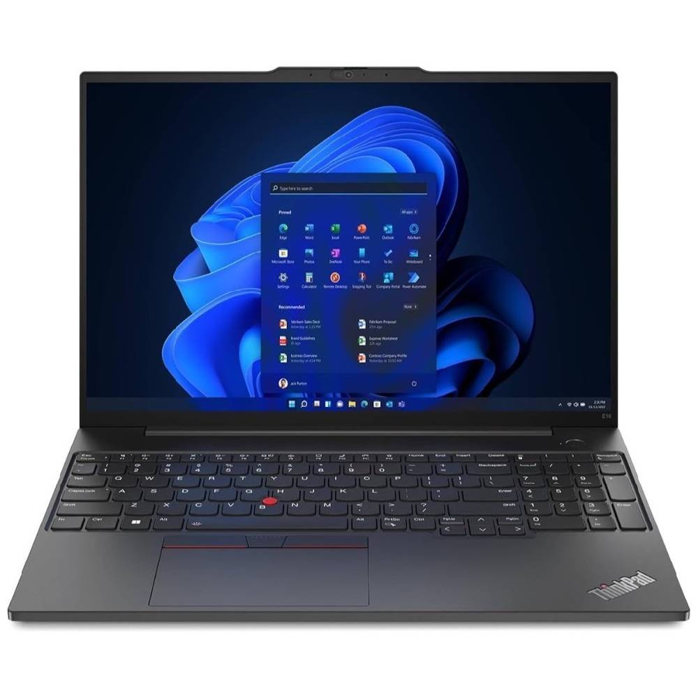 ThinkPad E16 Gen1 (21JN00CKGP) Laptop With 16-inch Display, Core-i7-13700H Processor/16GB RAM/512GB SSD/Windows 11 Pro/Intel Iris Xe Graphics, Black