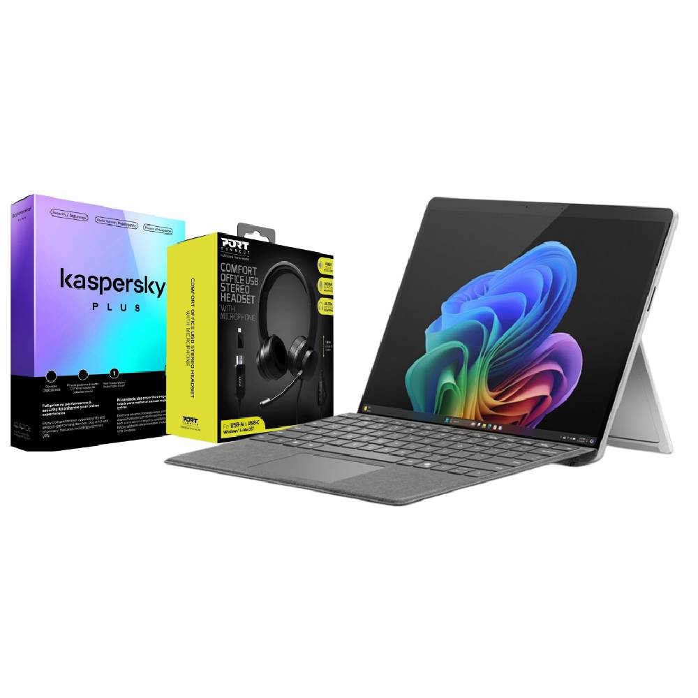 Surface Pro 11 Plus 16/256 Platinum + Type Cover + Headset + Kaspersky Plus 1D 1Y Box
