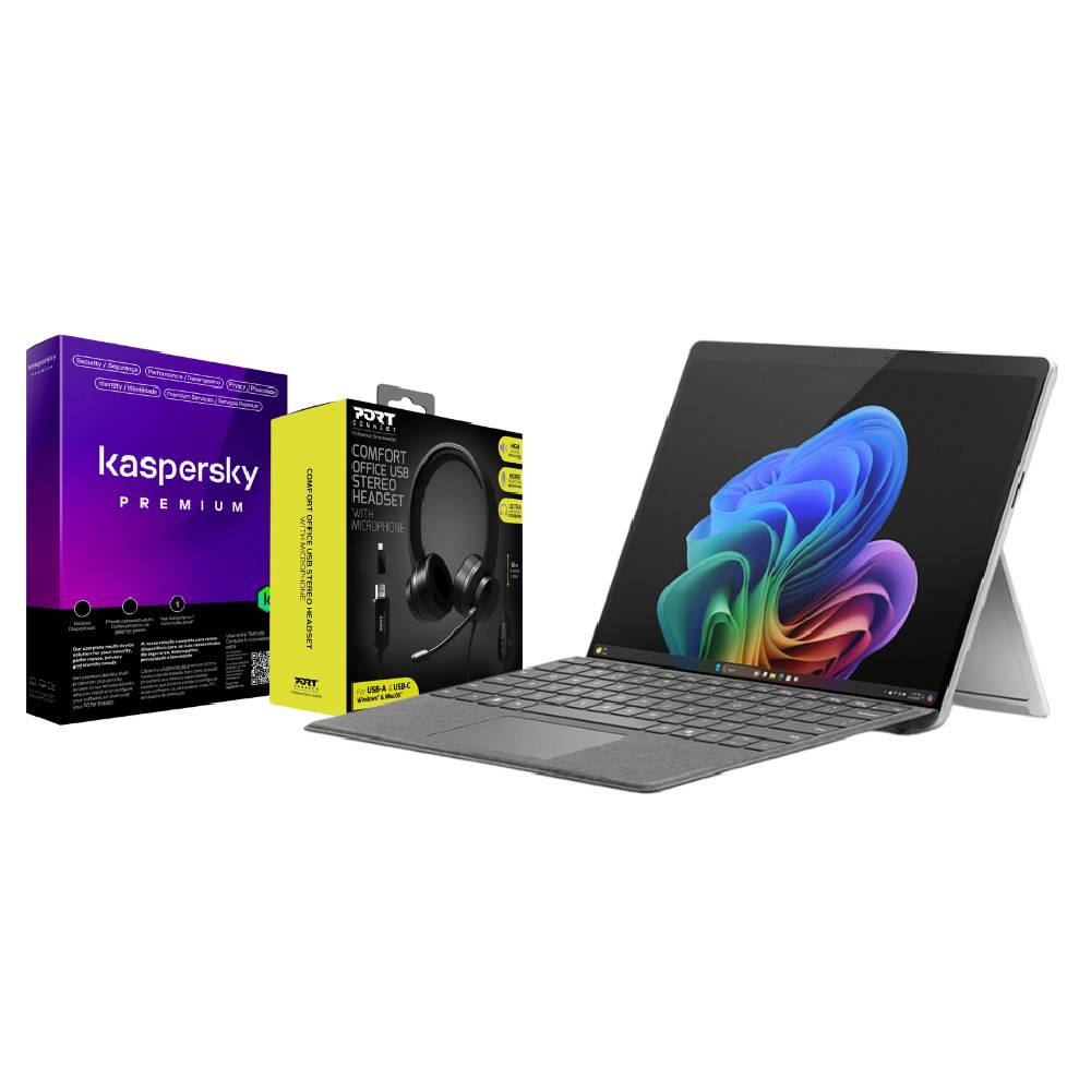 Surface Pro 11 Plus 16/512 Platinum + Type Cover + Headset + Kaspersky Premium 1D 1Y Box
