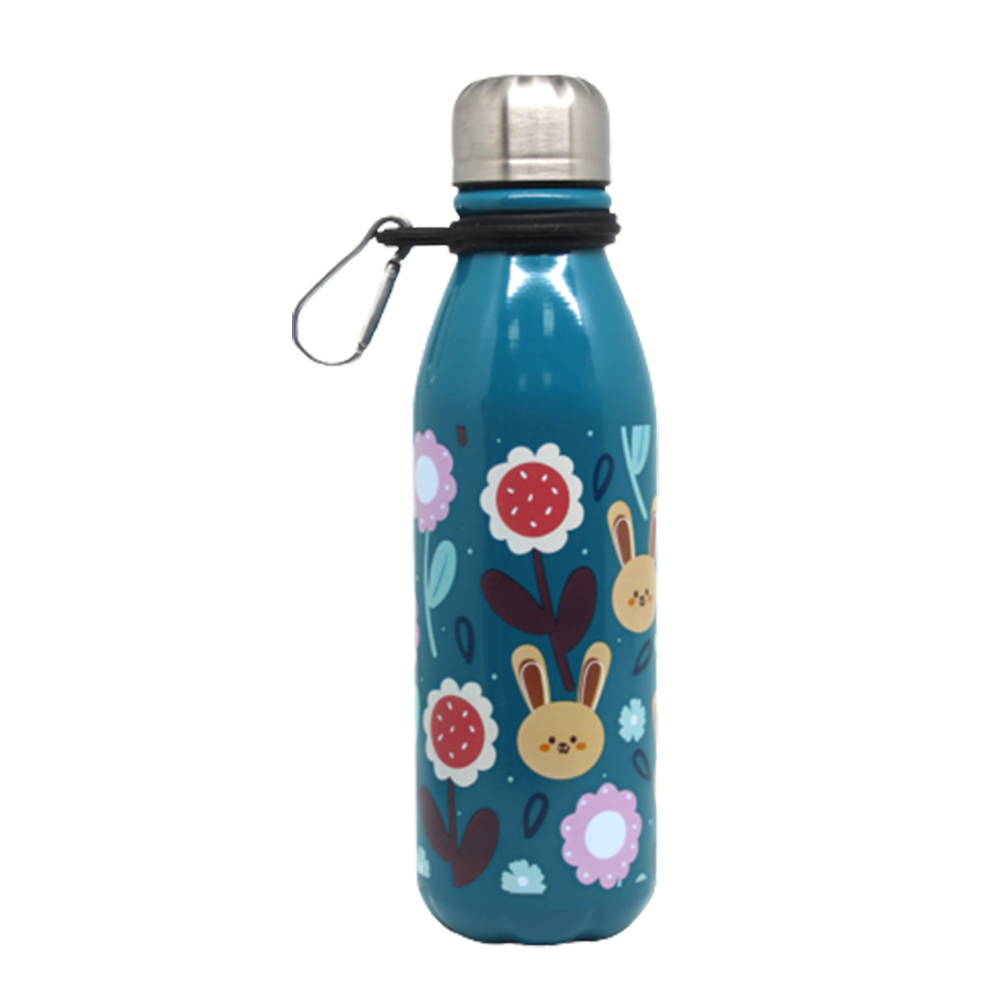 Prima Aluminum Water Bottle 600 ML, -Cyan