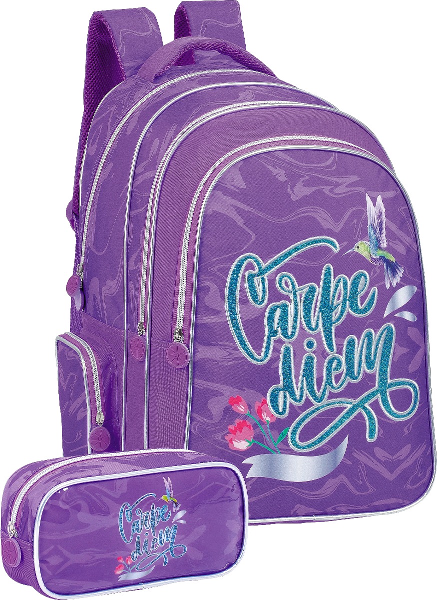 Prima Backpack for Girls with Free Pencil Case-18 Inch